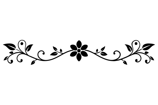 elegant flower ornament png