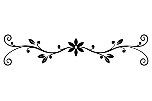 elegant flower ornament png