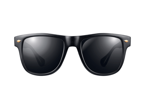 black sunglasses on transparent background png