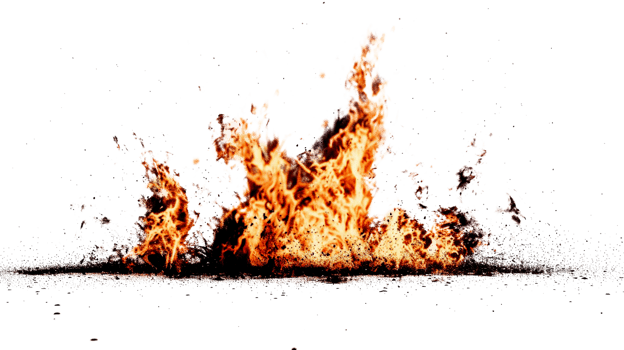 Black Fire Flame Effect on Transparent Background - Flames Hot Burn Orange Red Glow Spark Flaming Burning Campfire png