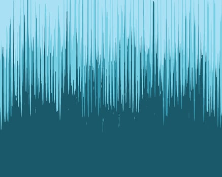 Grunge style dripping blue paint background. Rain water background vector