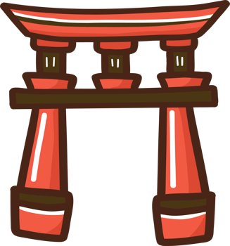 Block Print Festival Torii Gate png