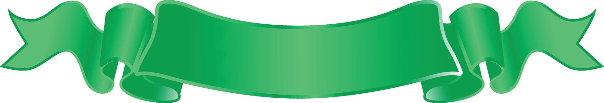 Elegant Gradient green Ribbon Banner illustration vector