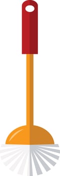 Toilet Brush Illustration with Cartoon Style. vector