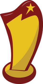 Gold Cup Award Icon. Winning Symbol for Sports Tournament. Illustration vector
