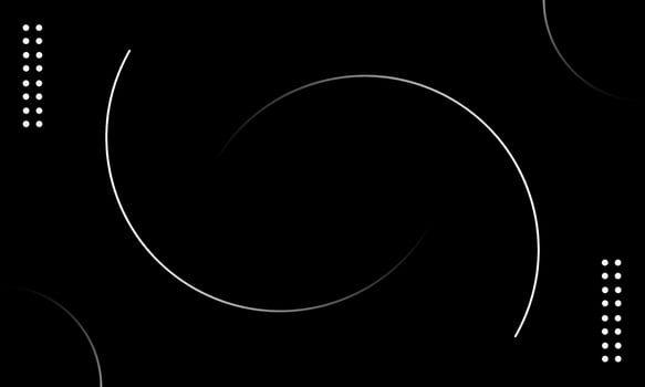abstract black semi circle background vector