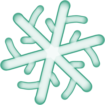cute minimal and pastel snowflake for winter decoration png