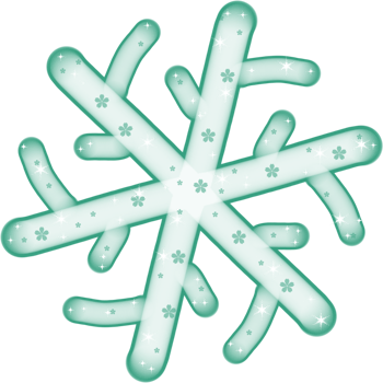 cute minimal and pastel snowflake for winter decoration png