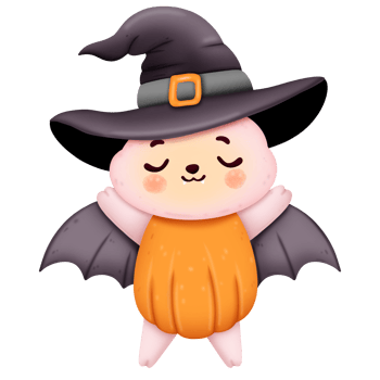 Cartoon bat halloween png