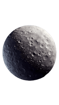 Moon isolated on transparent background png