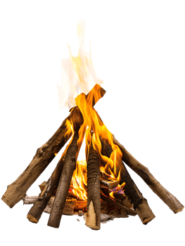 bonfire isolated against a transparent background png