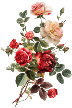 Bouquet flowers isolated png