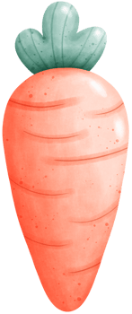 Whimsical Watercolor Carrot Clipart for Any Project png