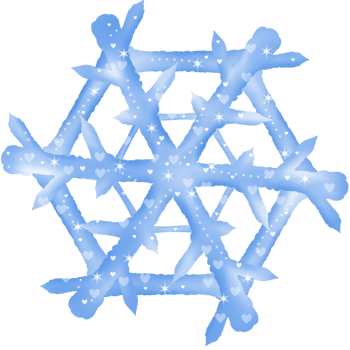 cute minimal and pastel snowflake for winter decoration png