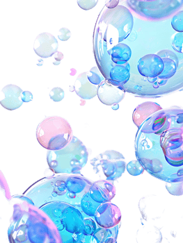 Cut out bubbles, isolated against a transparent background png
