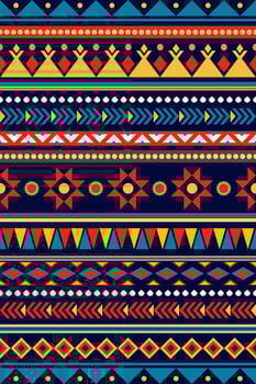 Geometric tribal pattern. Geometric tribal pattern fabric style. Geometric tribal pattern design for clothing, textile, wrapping, background, wallpaper, carpet, embroidery vector