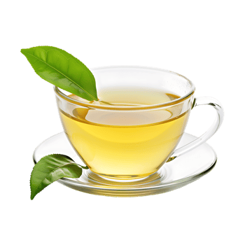 delightful cup of green tea isolated against a transparent background png