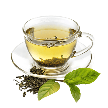 delightful cup of green tea isolated against a transparent background png