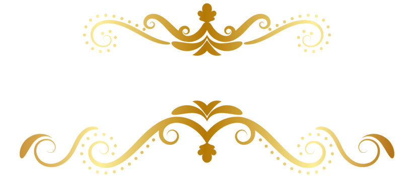 vintage lines decorative s Golden flower border collection png