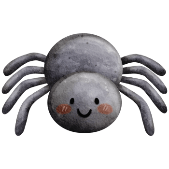 spider spooky watercolor halloween clipart, halloween party invitations, scrapbook designs, holiday decoration, mystical, and magical themes png