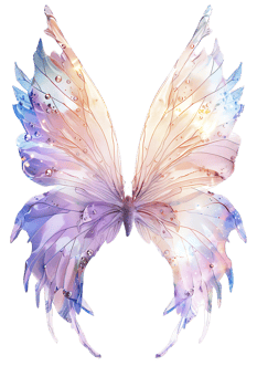 Fairy wings, isolated against a transparent background png