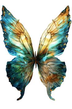 Fairy wings, isolated against a transparent background png