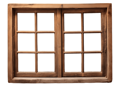 Wooden Window Cut Out png