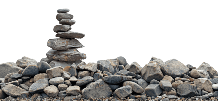 Stones Pyramid Cut Out png