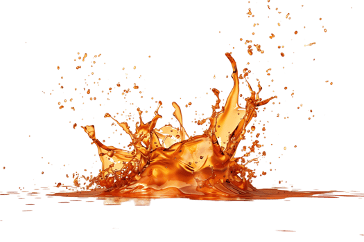 Fire splash spread, isolated against a transparent background png