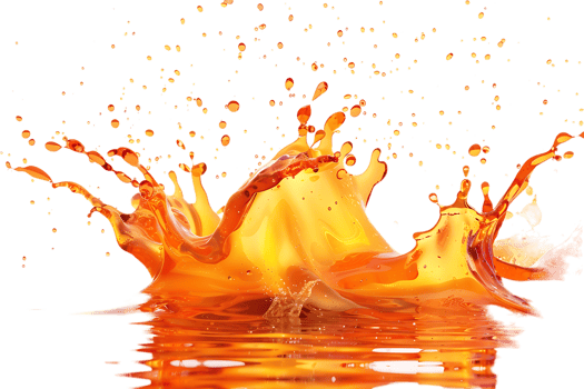 Fire splash spread, isolated against a transparent background png