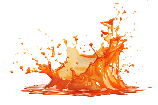 Fire splash spread, isolated against a transparent background png