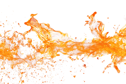 Fire splash spread, isolated against a transparent background png
