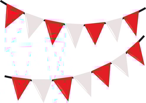 Collection of indonesia independence day elements vector