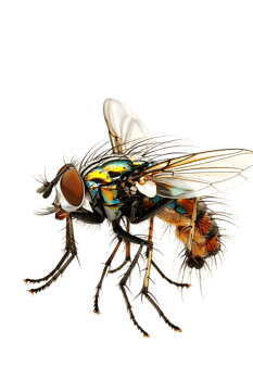 fly isolated against a transparent background png