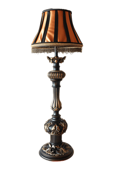 Floor lamp, isolated against a transparent background png