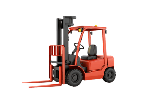 forklift isolated against a transparent background png