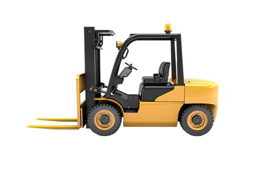 forklift isolated against a transparent background png