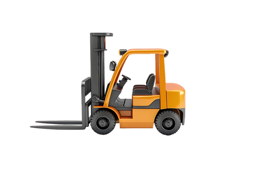 forklift isolated against a transparent background png