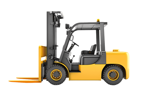 forklift isolated against a transparent background png