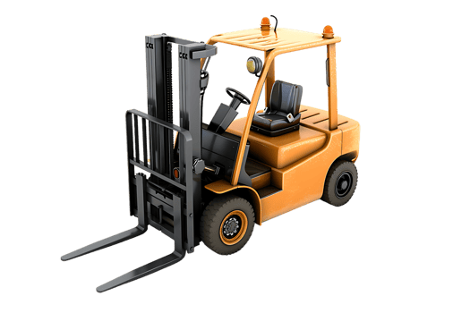 forklift isolated against a transparent background png
