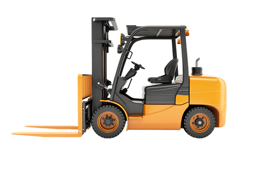 forklift isolated against a transparent background png
