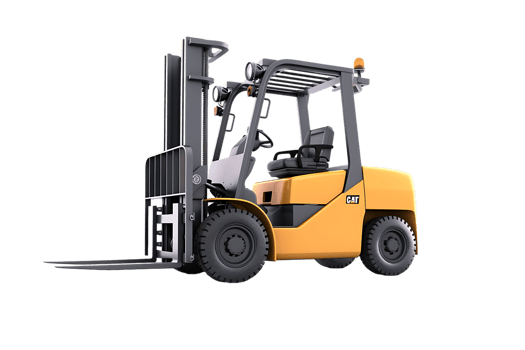 forklift isolated against a transparent background png