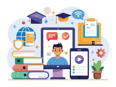 Digital Mobile Trends Analysis. smartphone displaying analytics data vector