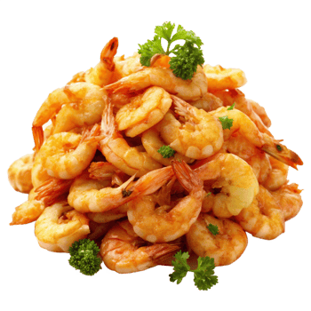 Heap of Fried Shrimps Realistic png