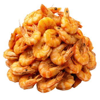 Heap of Fried Shrimps Illustration png