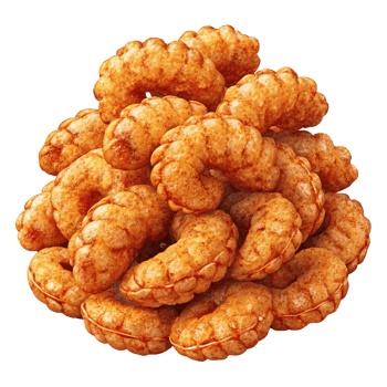 Heap of Fried Shrimps 3d Render png