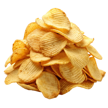 Heap of Potato Chips Concept png
