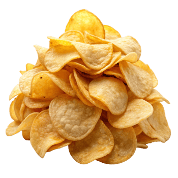 Heap of Potato Chips Image png
