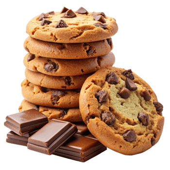 Heap of Cookies and Chocolate Realistic Artwork png