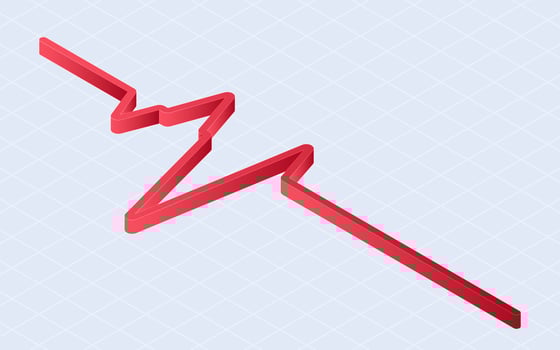 Isometric heartbeat line. Pulse line isolated on white background vector